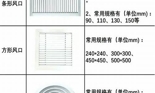 空调出风口尺寸_空调风口尺寸